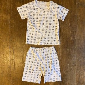 Sottocoperta two piece printed set for your little hipster